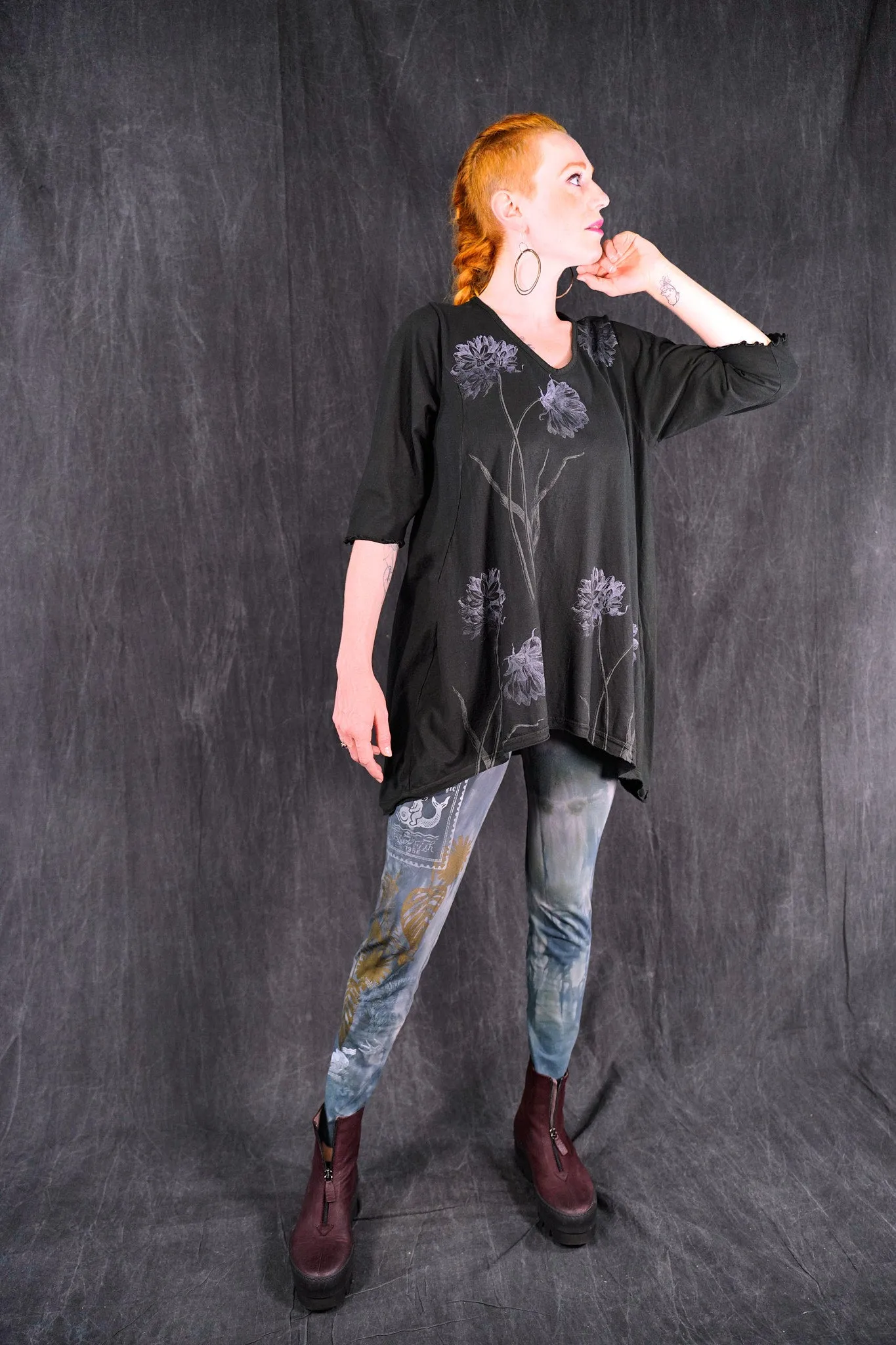 1248 Mantra Hi/Lo Top-Black-P