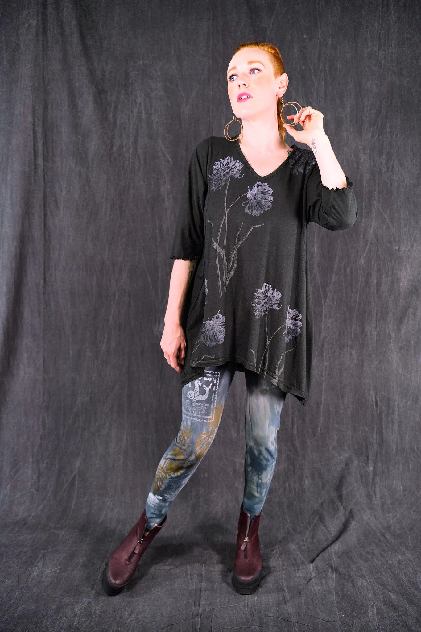 1248 Mantra Hi/Lo Top-Black-P