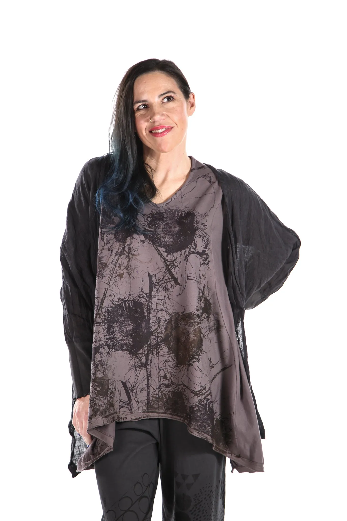 1248 Mantra Hi/Lo Top-Dove-P