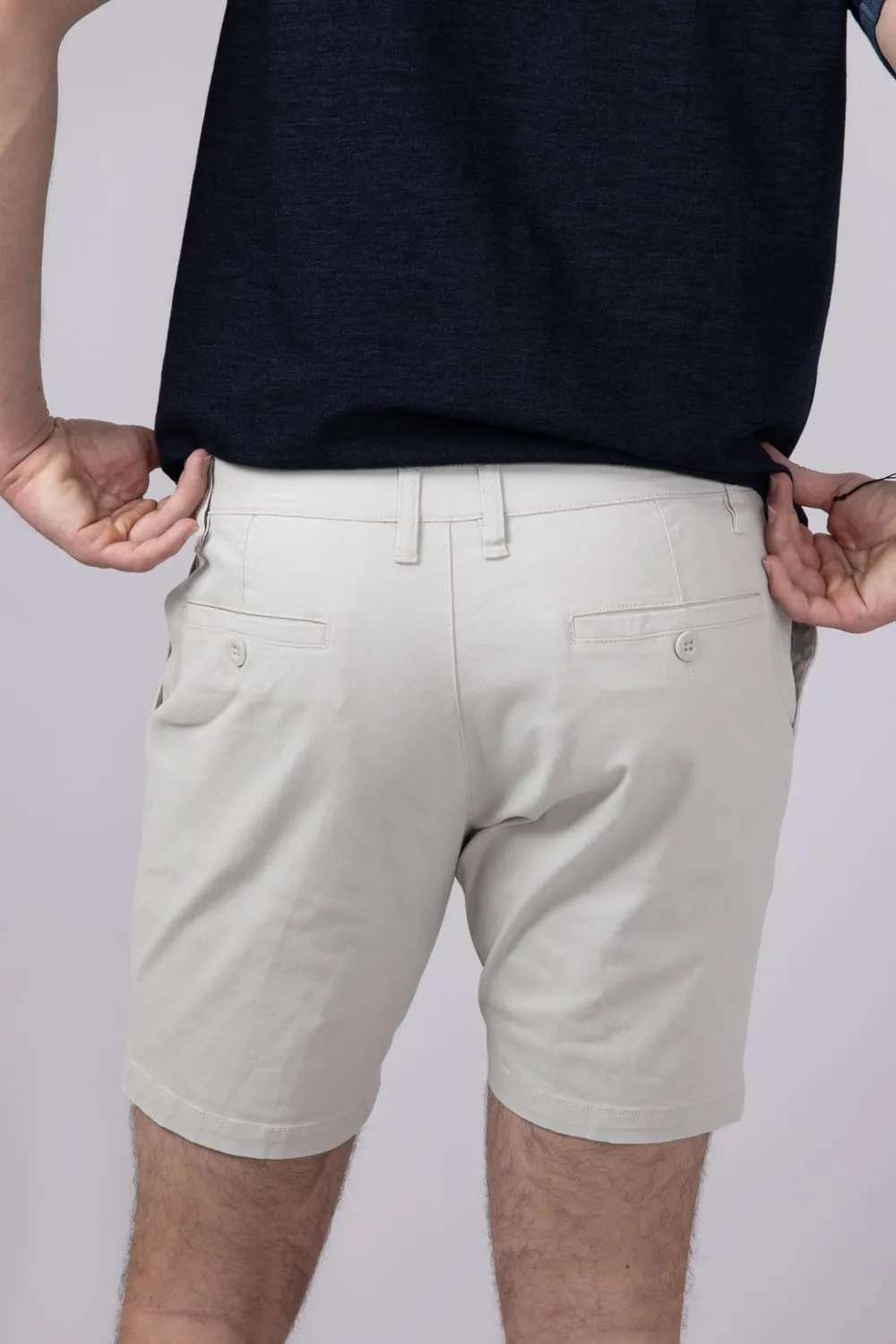 1897 Original 7" Twill Shorts for Men in Ivory | XR9863-GL-IVORY
