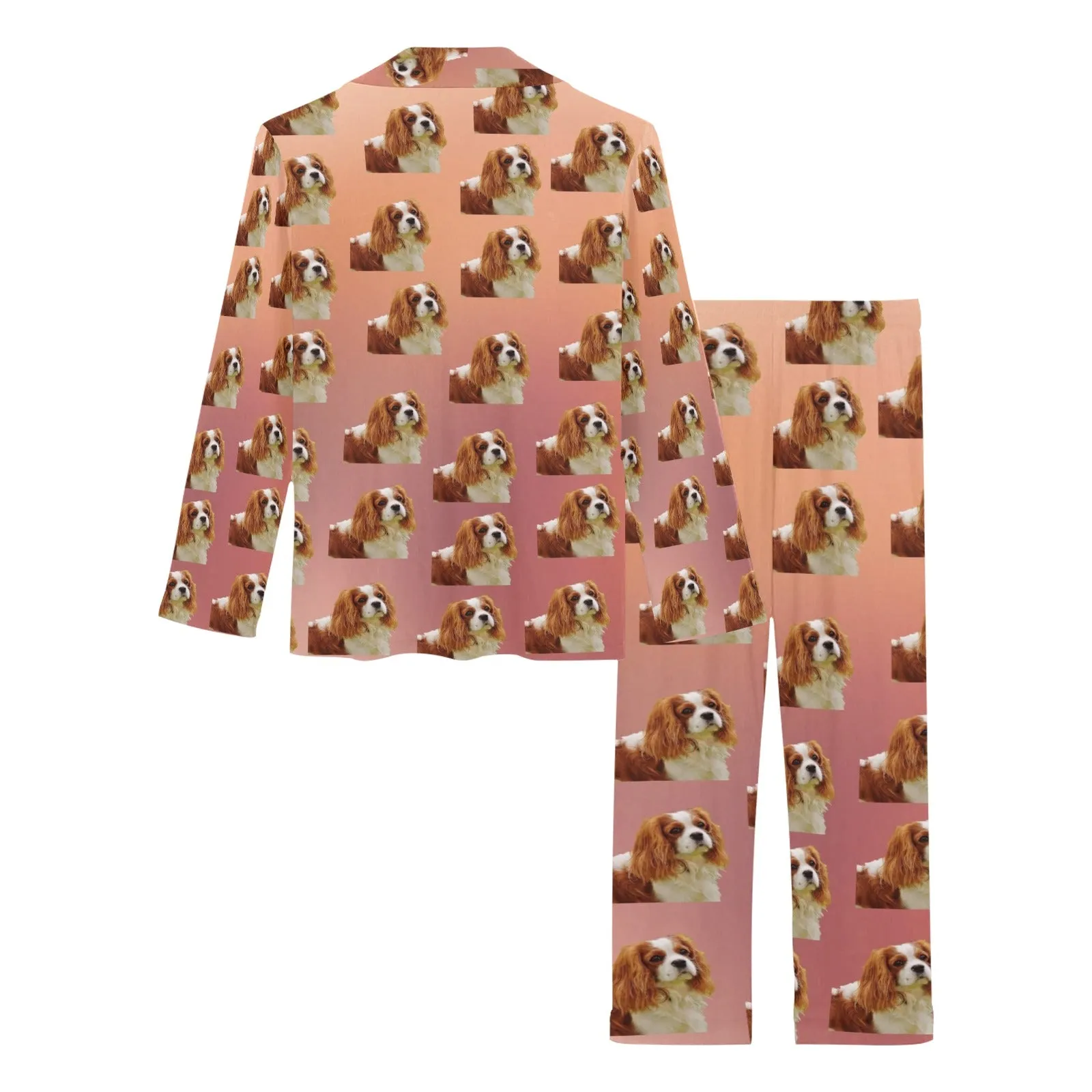 2 Piece Cavalier King Charles Spaniel Long PJ Set