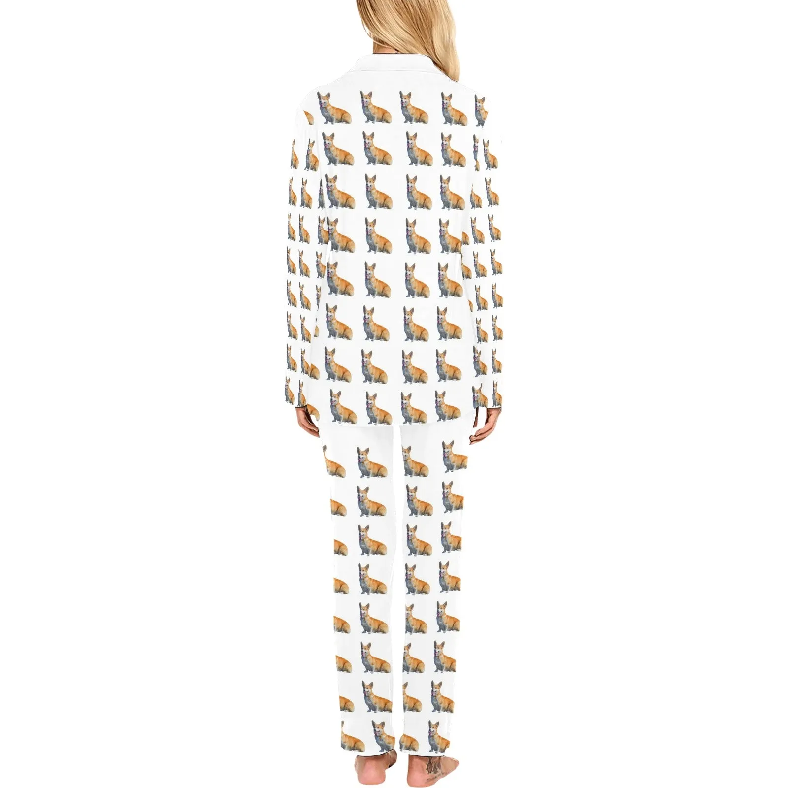 2 Piece Corgi Long PJ Set