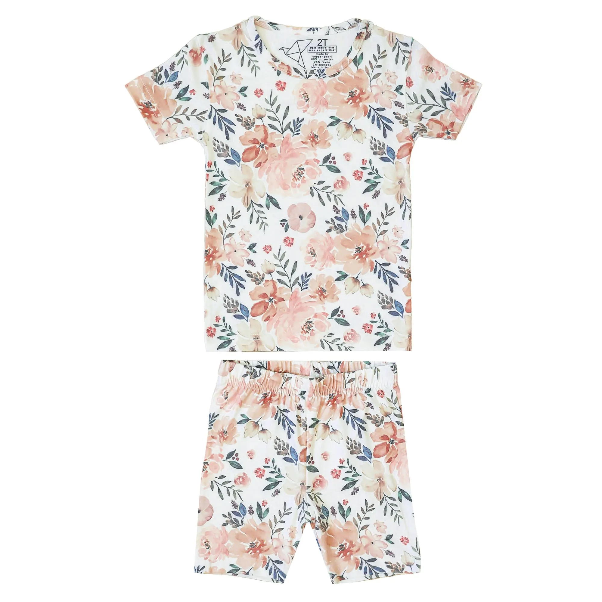 2pc Short Sleeve Pajama Set - Autumn