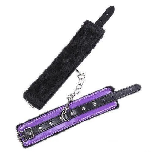 7946M       Purple Seduction Fur Lined Cuffs