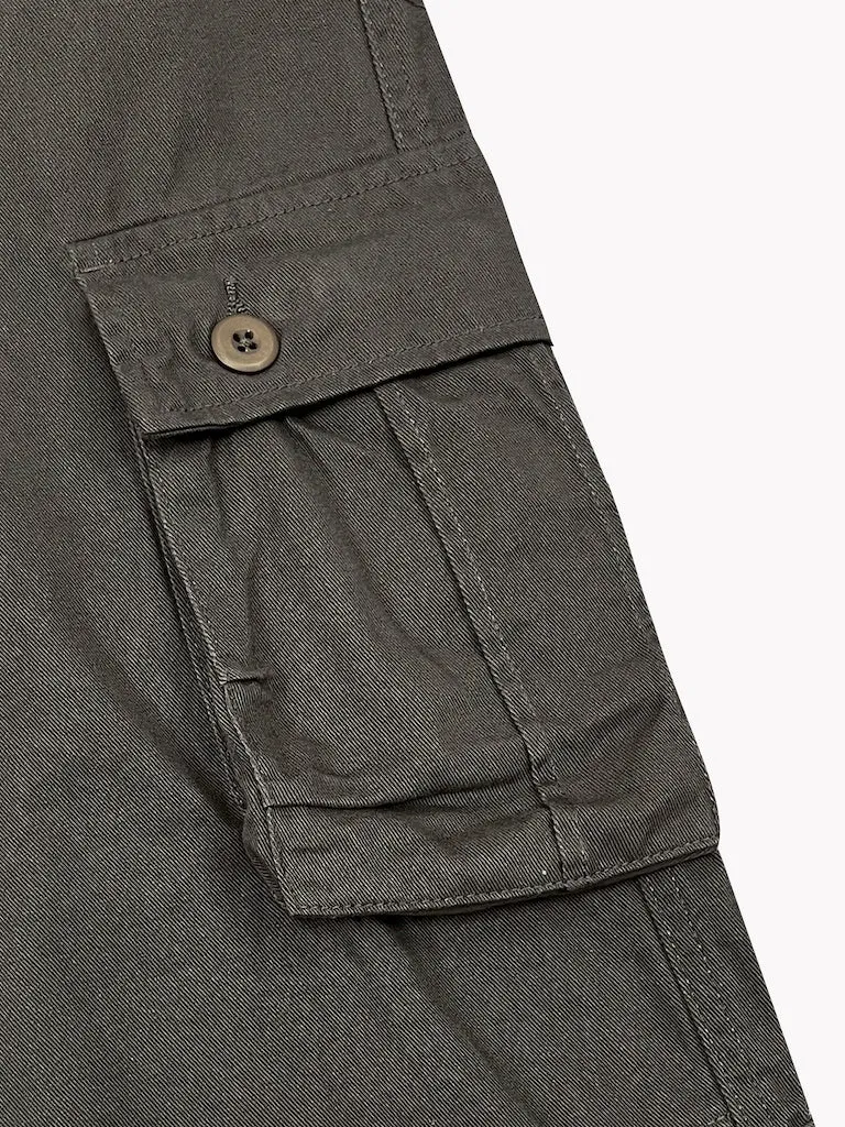 8 Pocket Cargo Pants-Grey