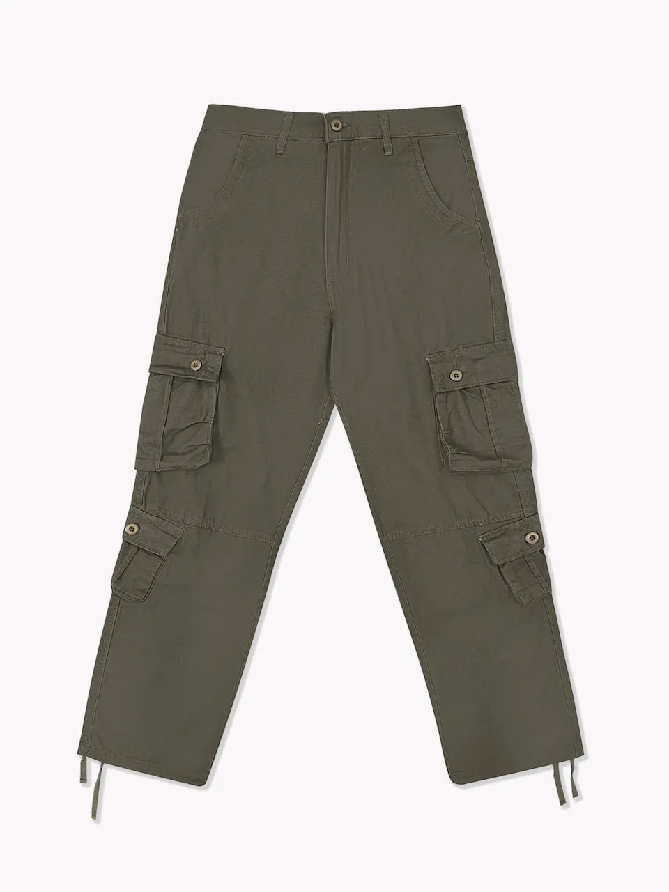 8 Pocket Cargo Pants-Grey