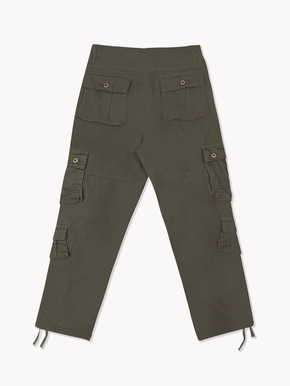 8 Pocket Cargo Pants-Grey