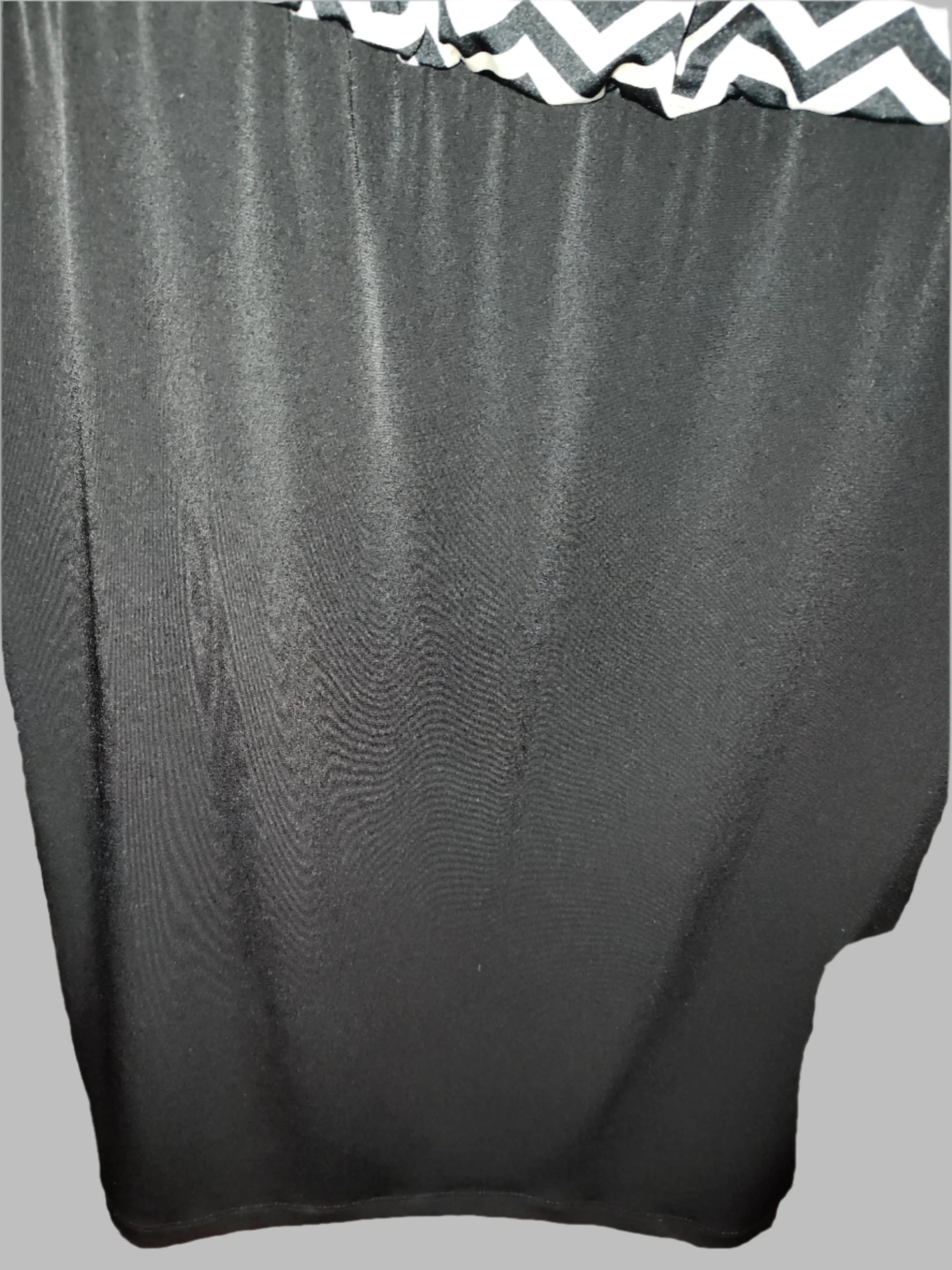 AGB Black and Tan Midi Dress with Half Sleeves