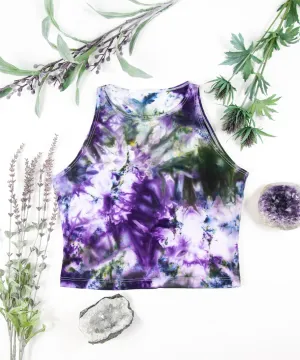 Amethyst Ice Dye Crop Top