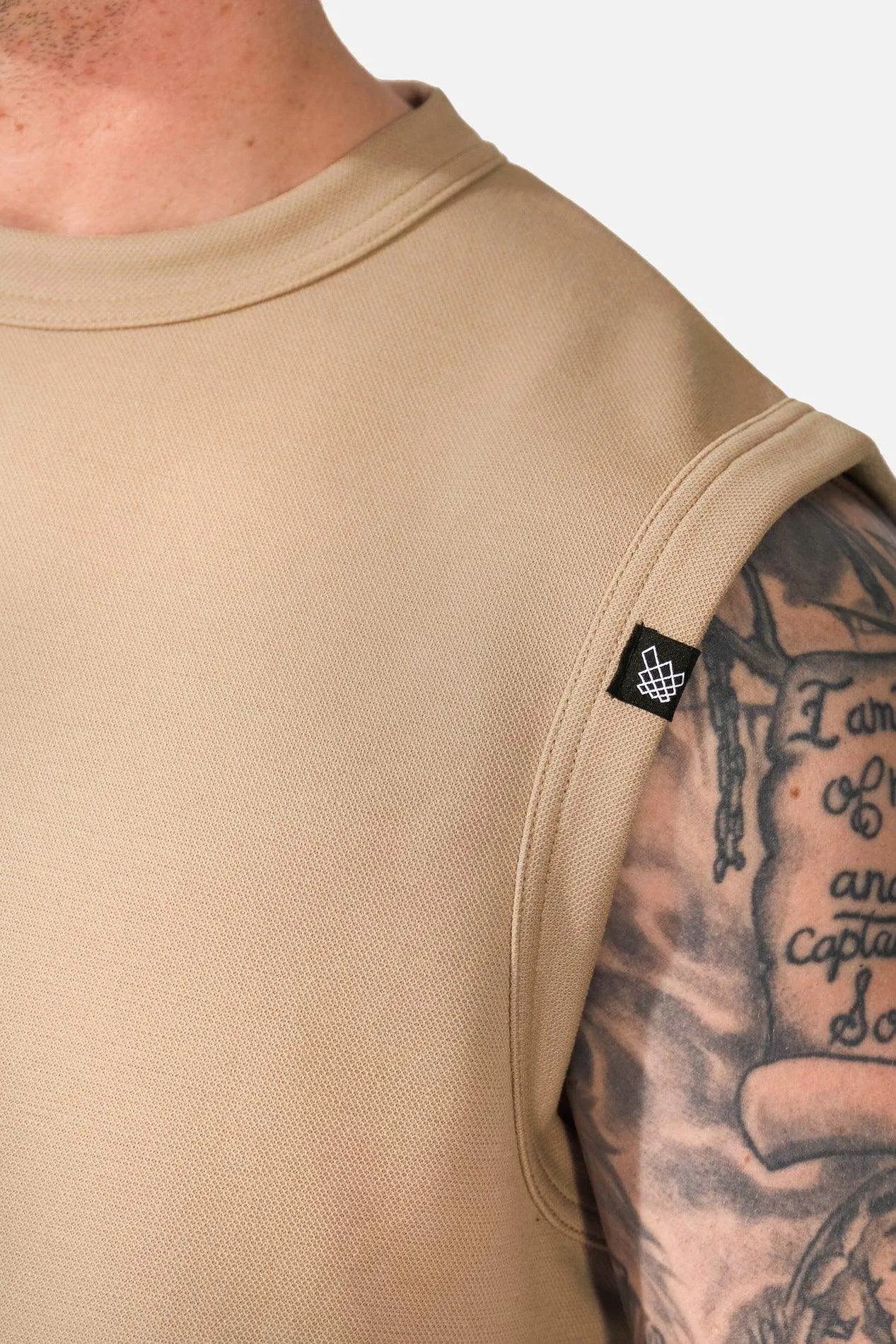 Amplify Casual Muscle Tee - Khaki