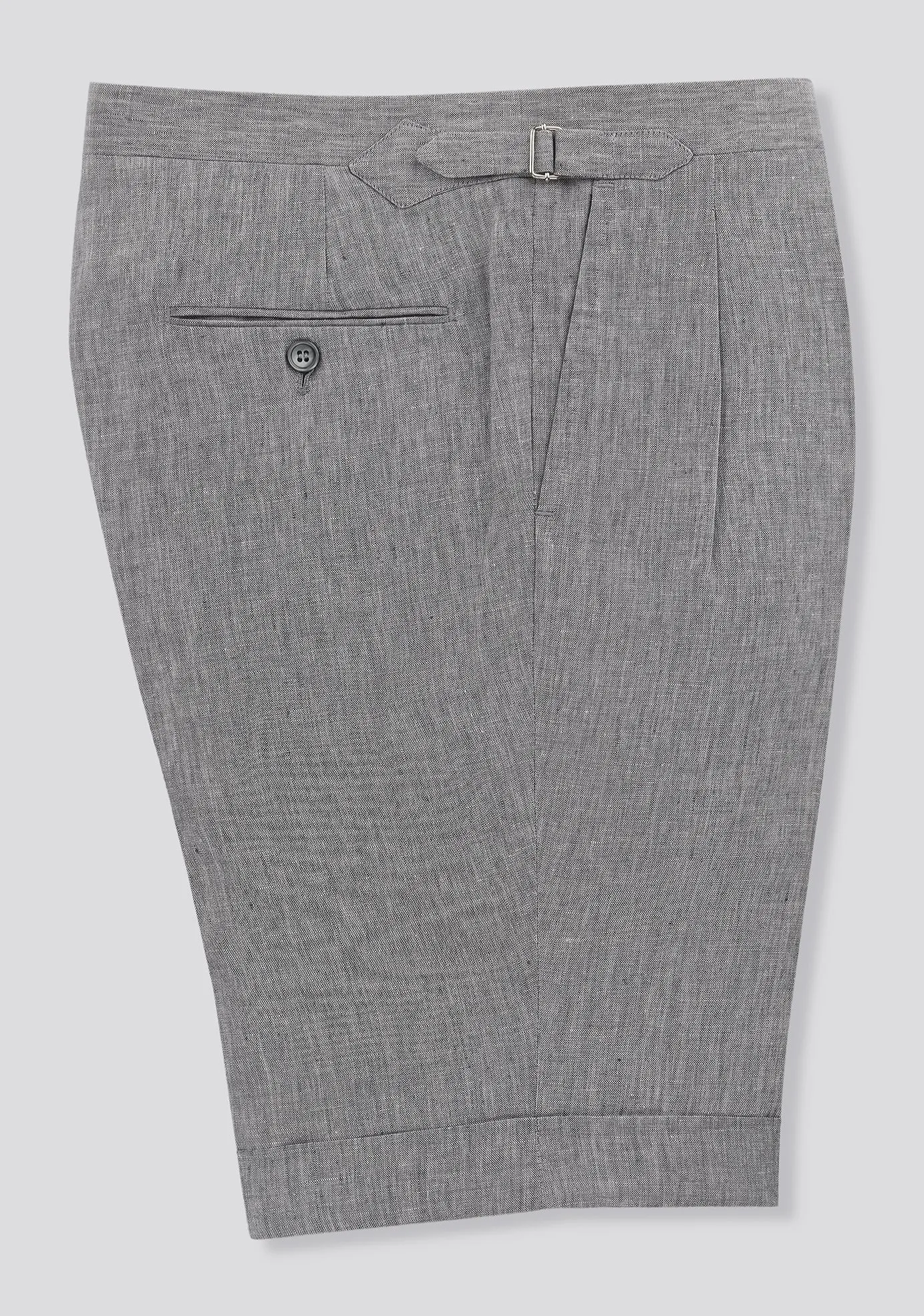 Ash Grey Linen Shorts