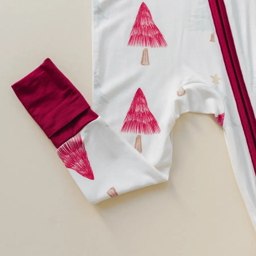 Baby and Toddler Christmas Pajamas - Christmas Tree Romper