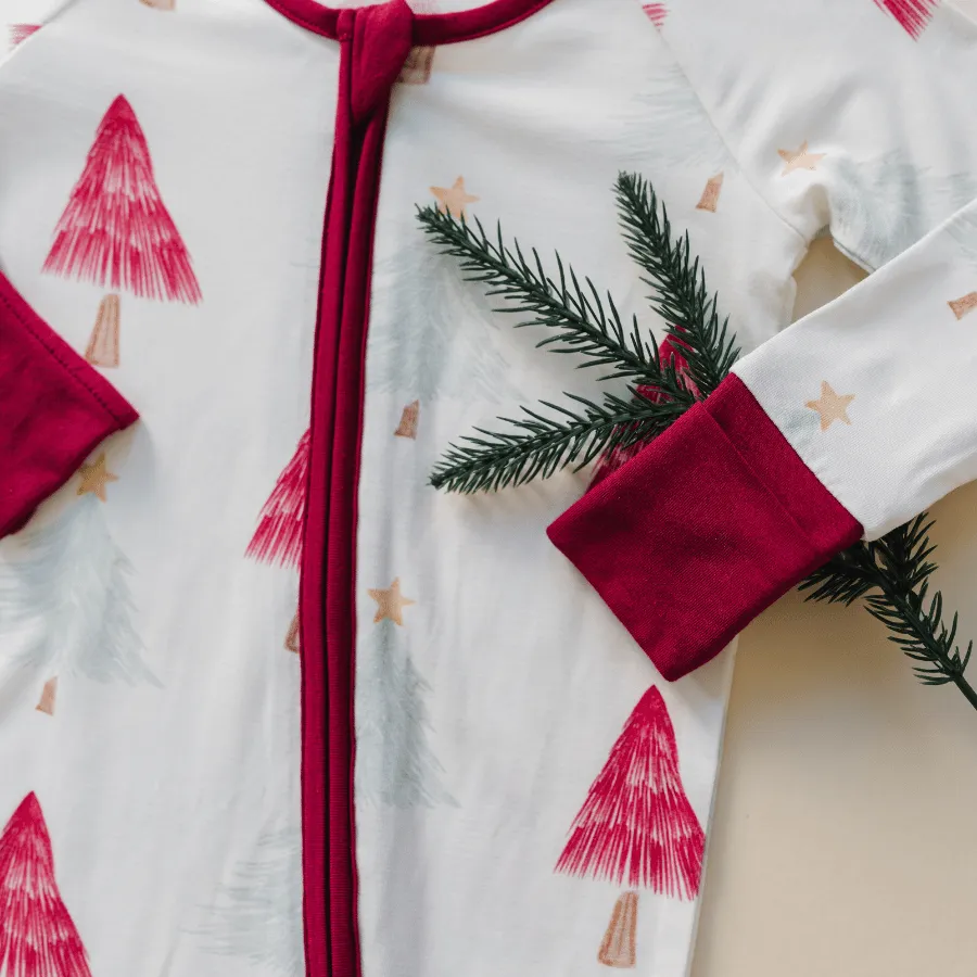 Baby and Toddler Christmas Pajamas - Christmas Tree Romper
