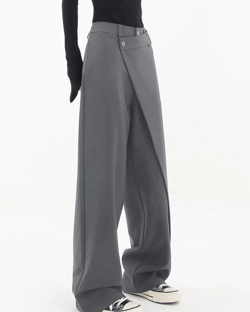 Baggy Vogue™ | Men's Asymmetrical Baggy Trousers | Lightweight Fabric, Trendy Design & Relaxed Fit
