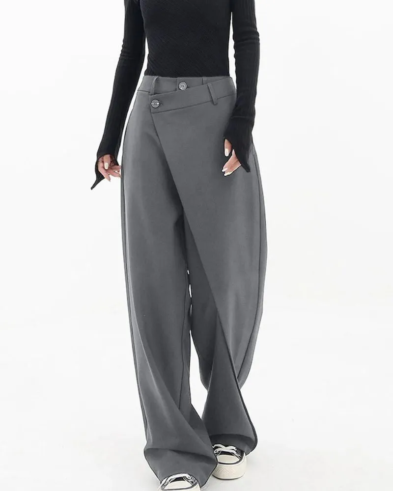 Baggy Vogue™ | Men's Asymmetrical Baggy Trousers | Lightweight Fabric, Trendy Design & Relaxed Fit