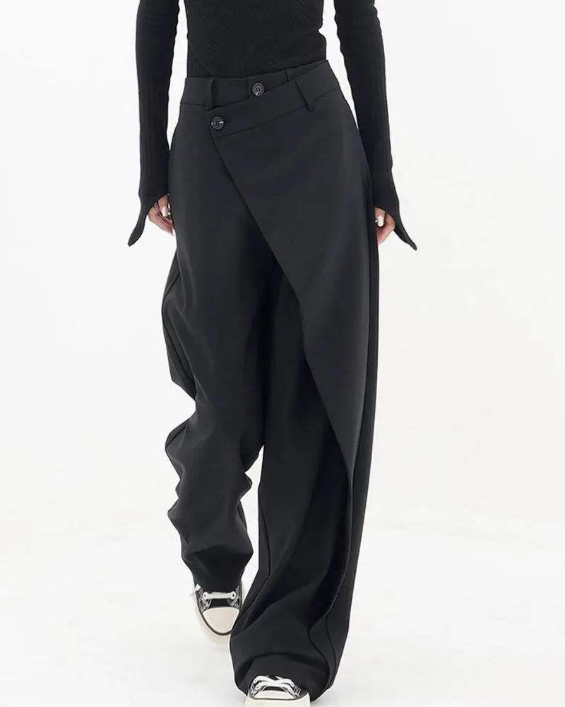 Baggy Vogue™ | Men's Asymmetrical Baggy Trousers | Lightweight Fabric, Trendy Design & Relaxed Fit