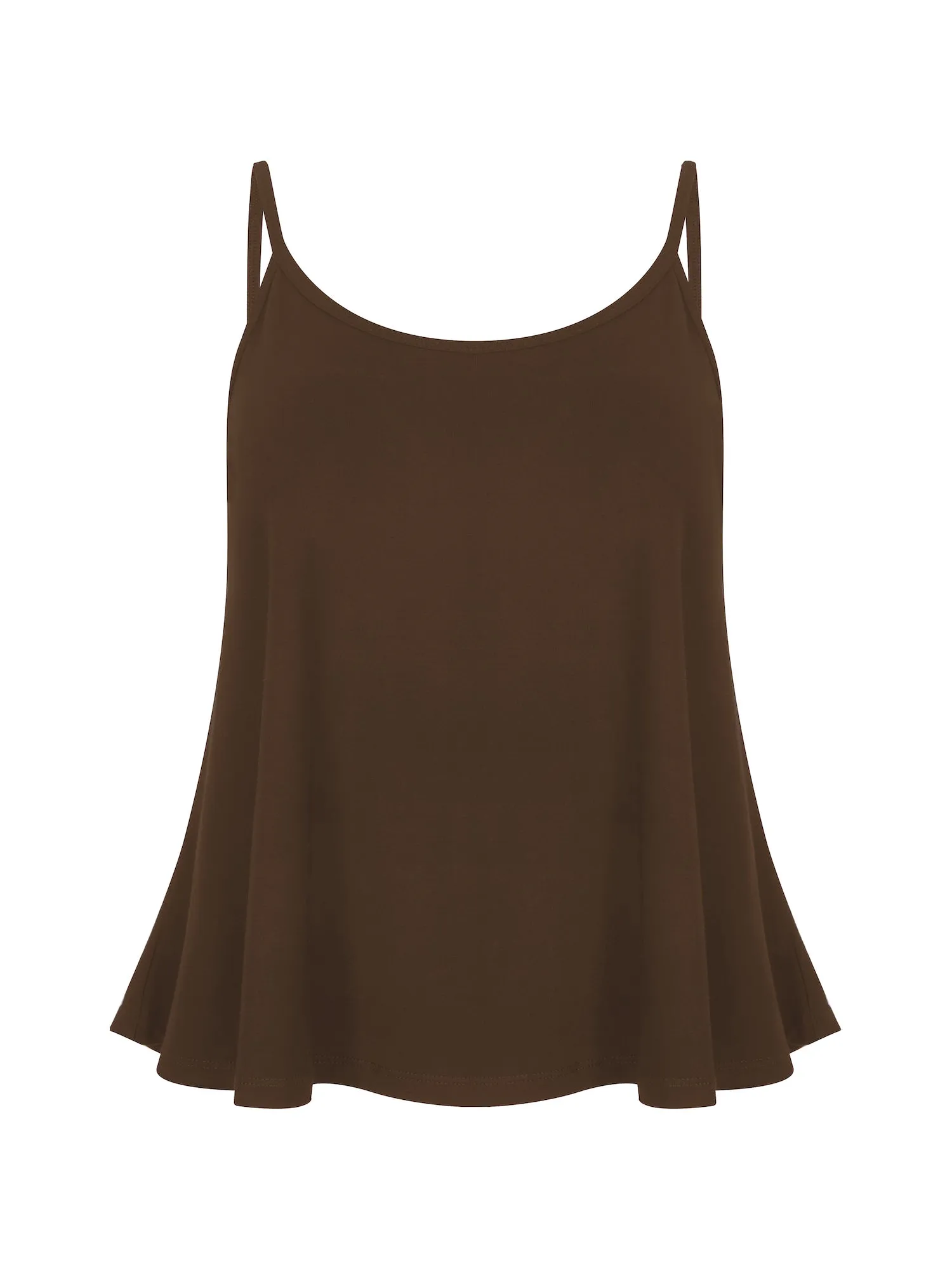 Bamboo Swing Singlet - Cocoa