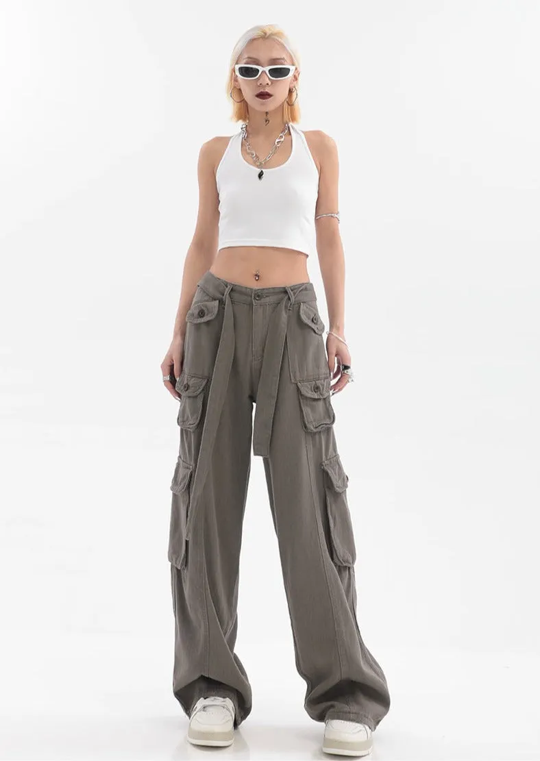 Belted Cargo Pants