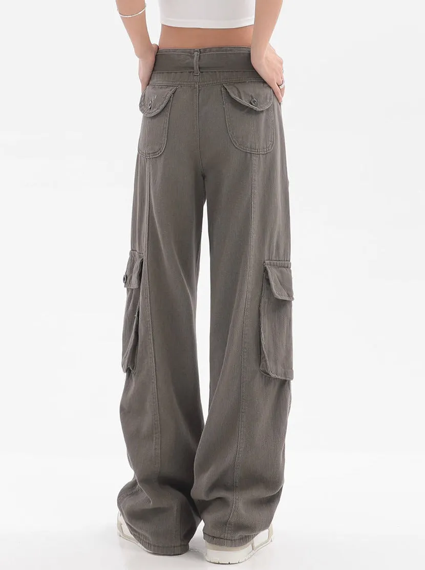 Belted Cargo Pants