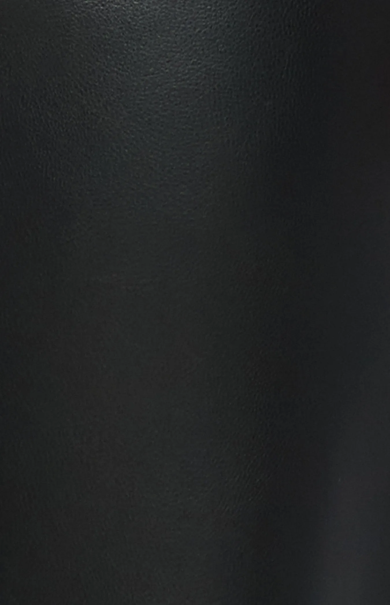 Black Faux Leather Paper Bag Waist Pants with Gold Buckle Belt