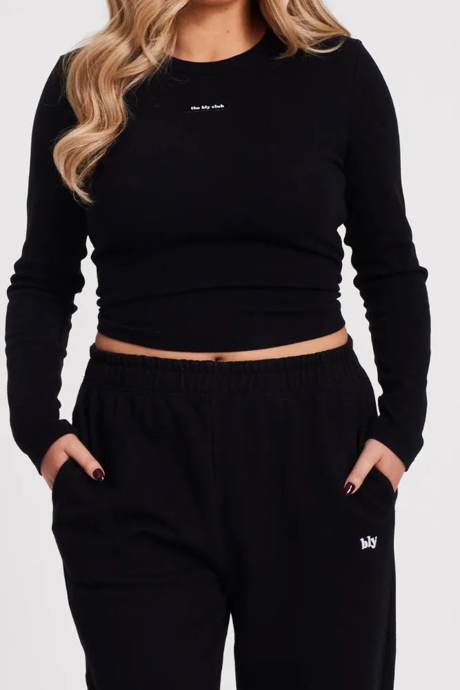 Black Long Sleeved Top