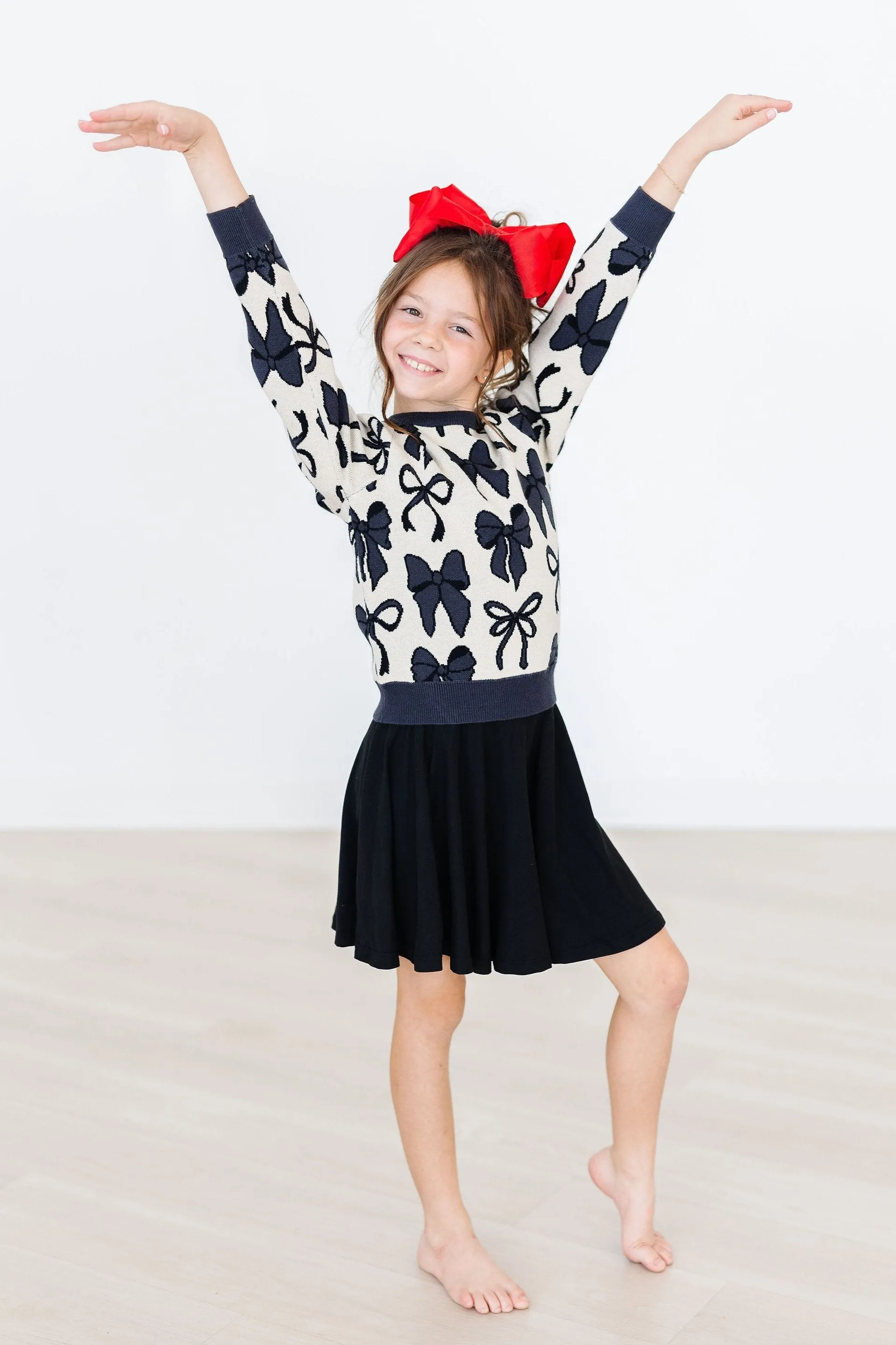 Black Twirl Skort