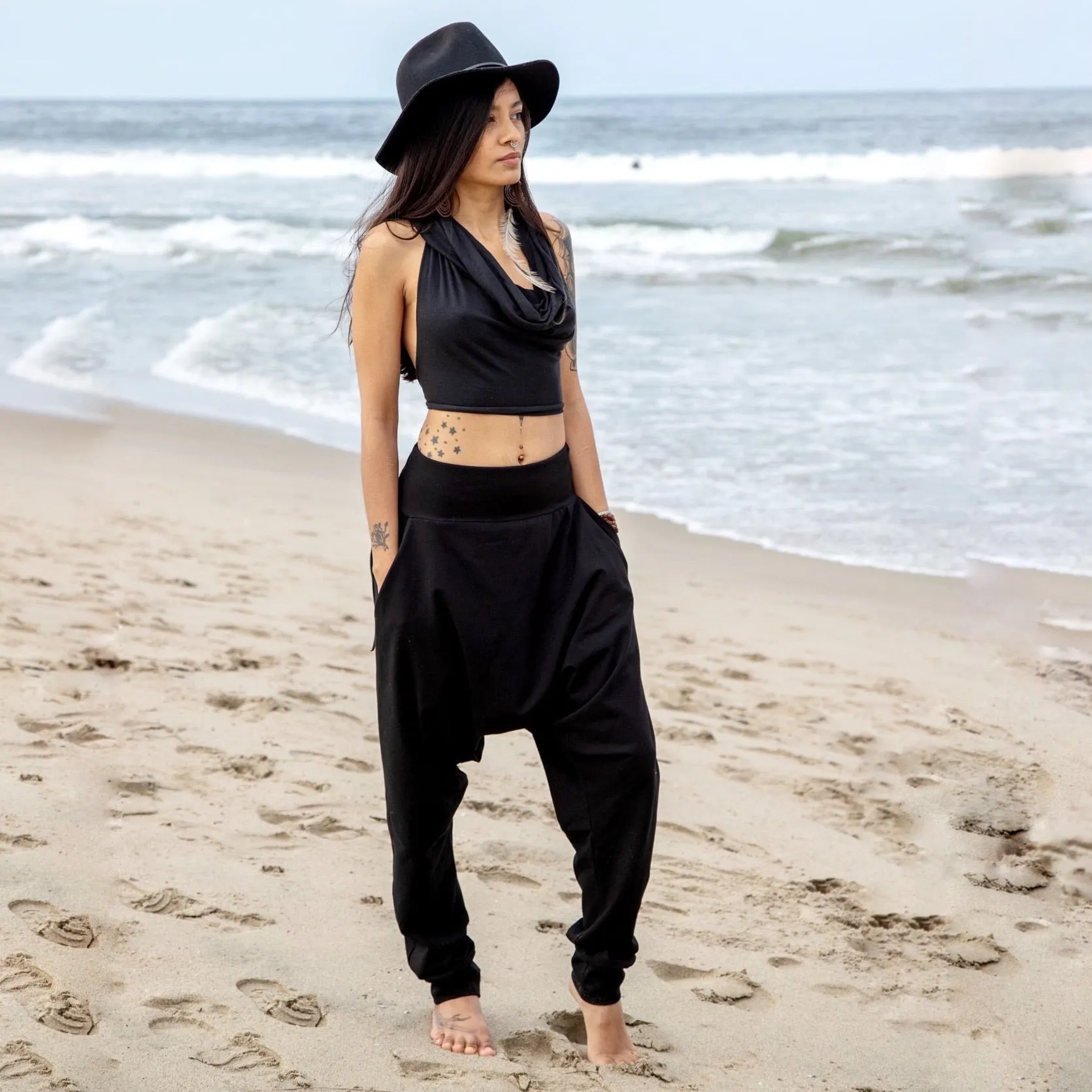 Black Wander Pants | Her