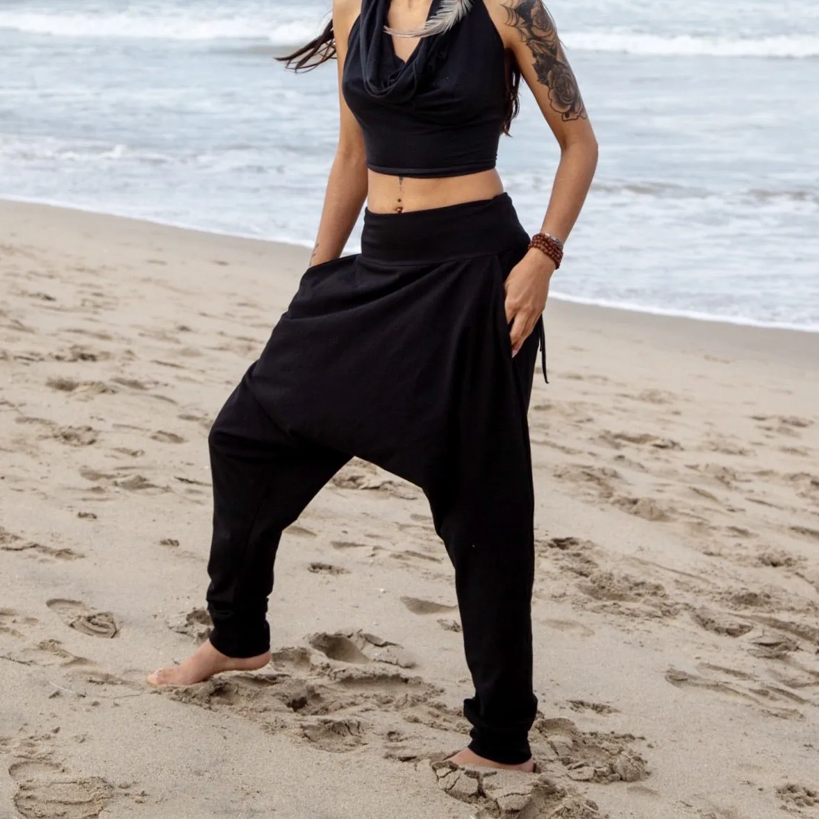 Black Wander Pants | Her
