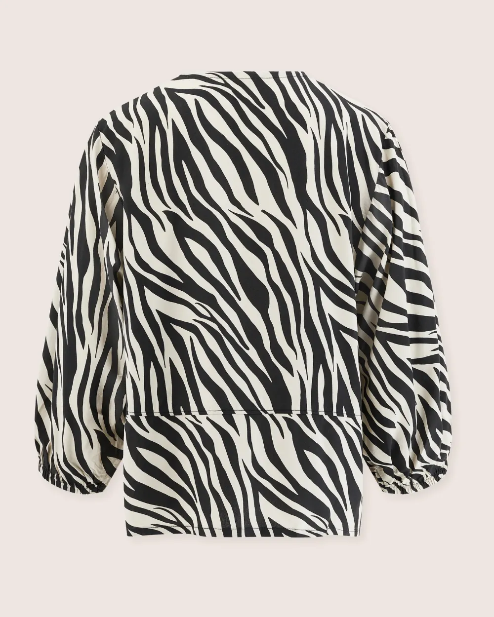 Blake Zebra Print Tie Blouse Top