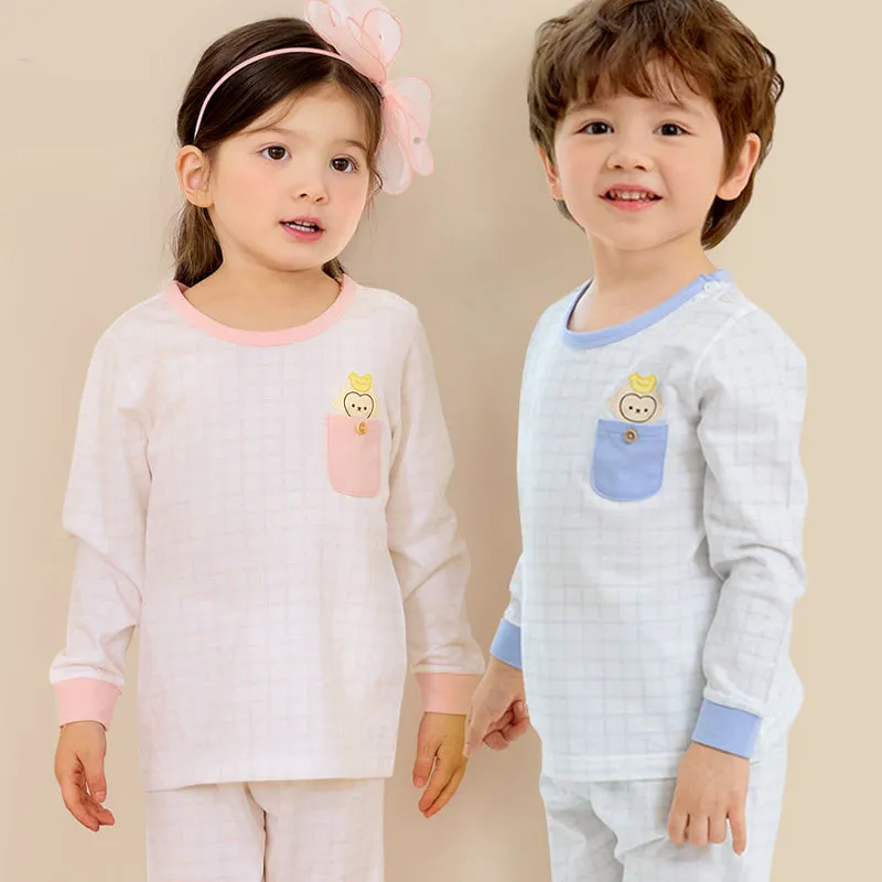 Blue Pocket Monkey Sleep Set (Comfy Fit) 2503U10