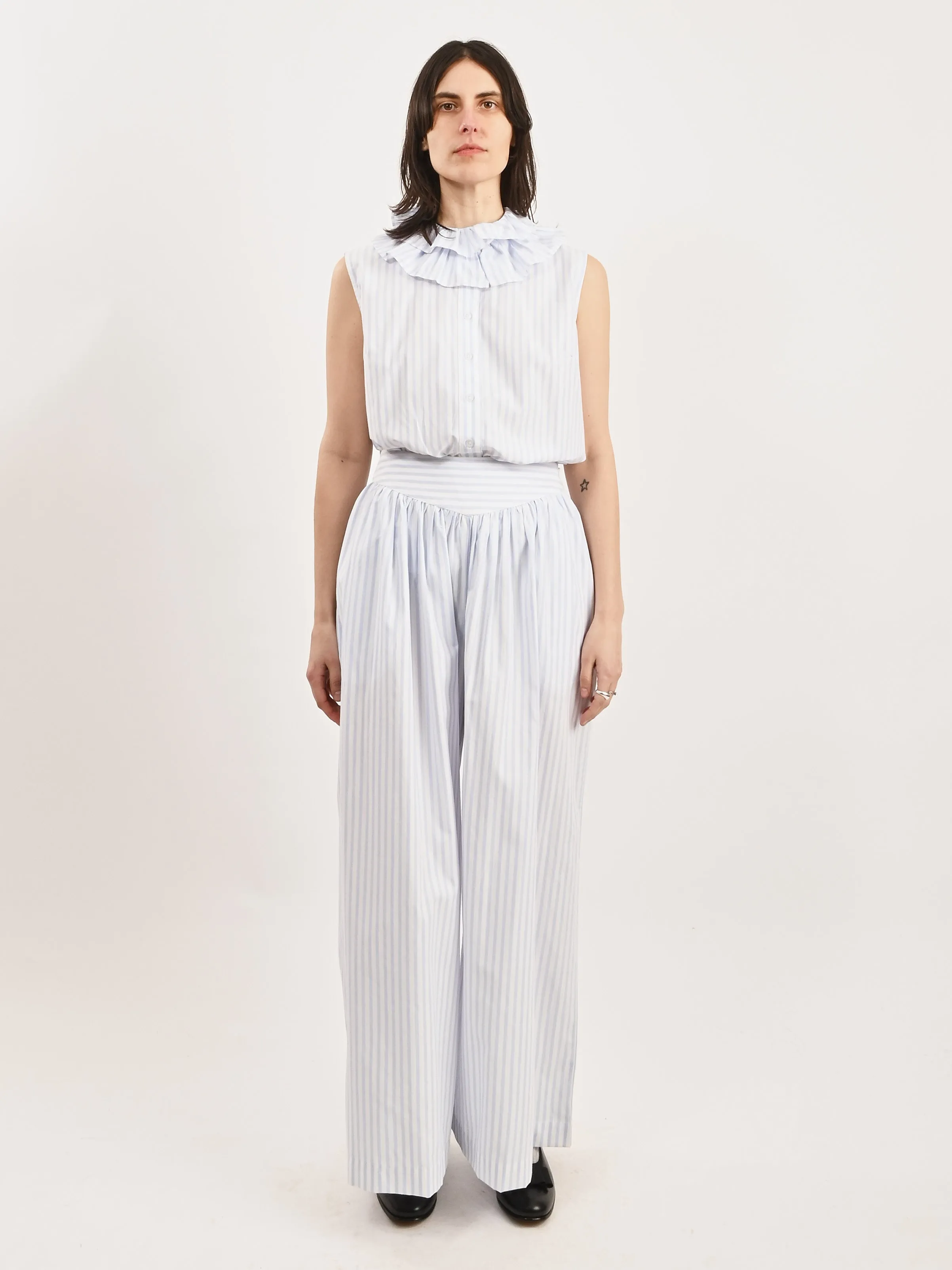 Blue Stripe Kafka Pants