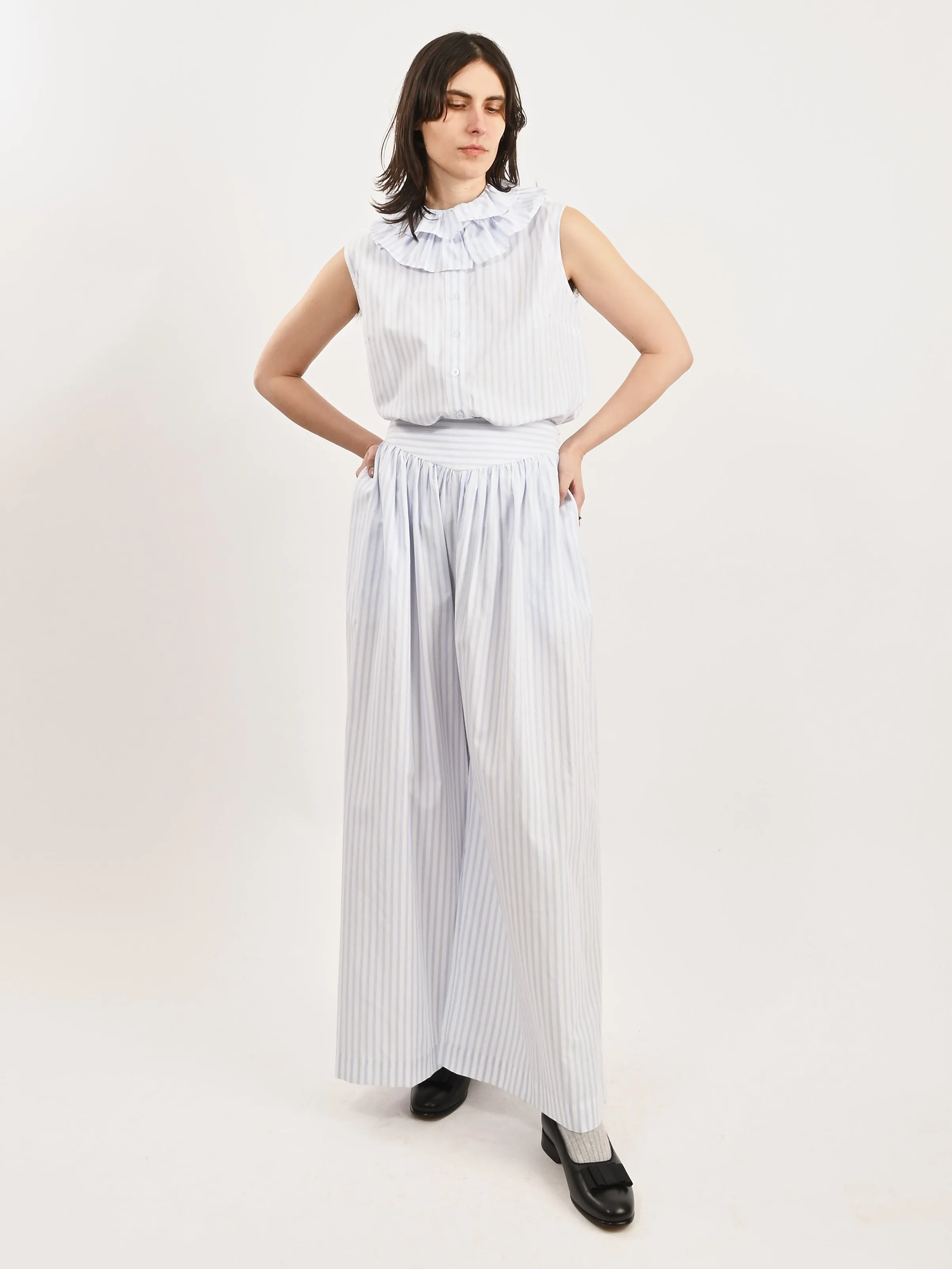 Blue Stripe Kafka Pants