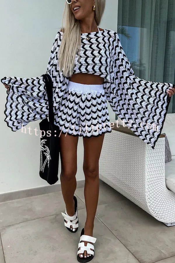 Bohemian Style Casual Loose Elastic Waist Shorts