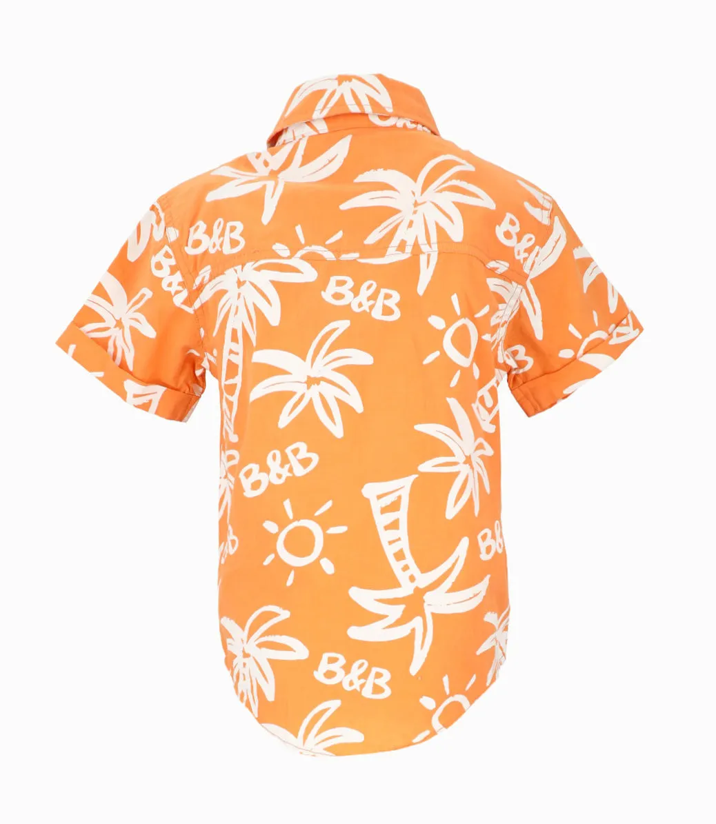 Camisa niño palmeras