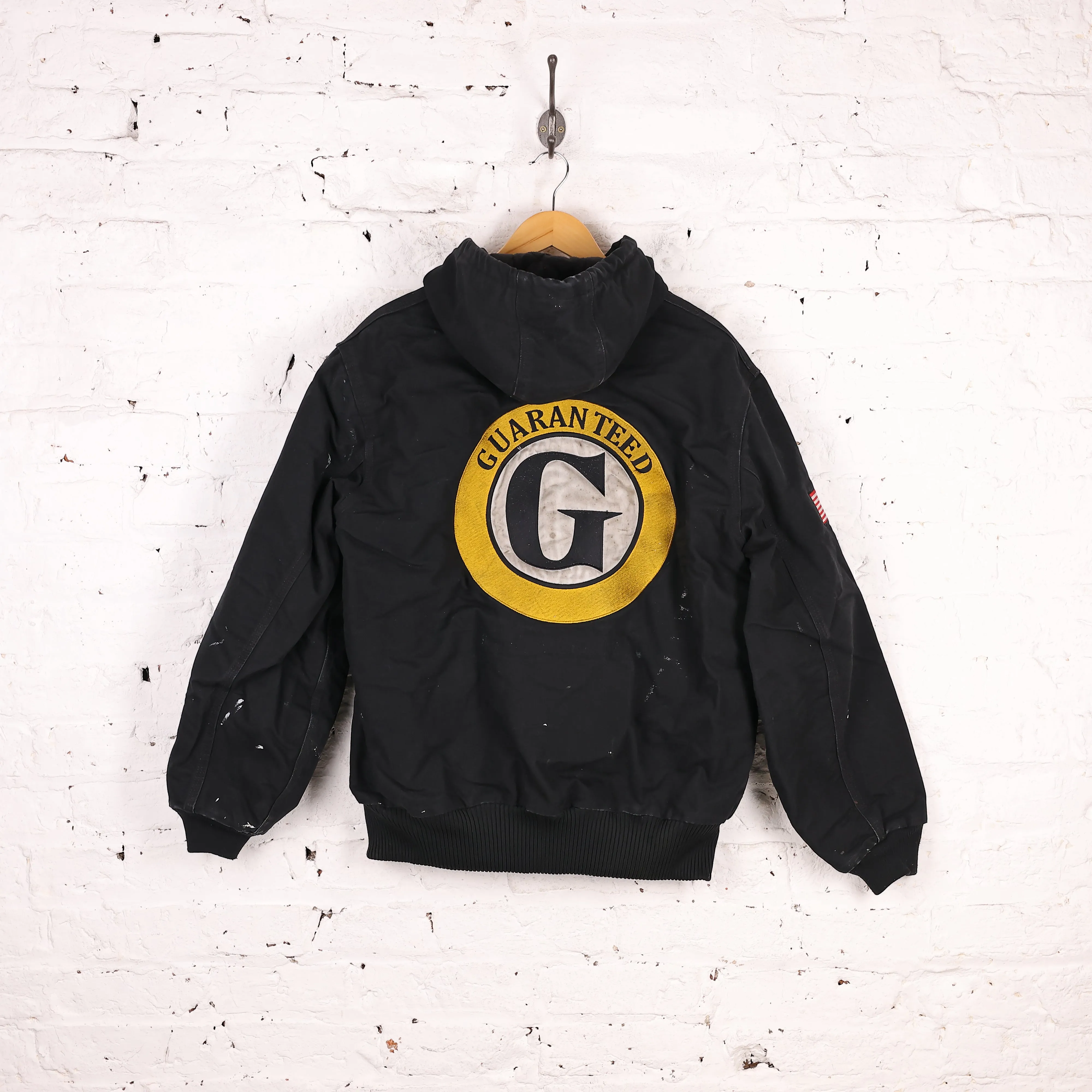 Carhartt Hooded Work Jacket - Black - M