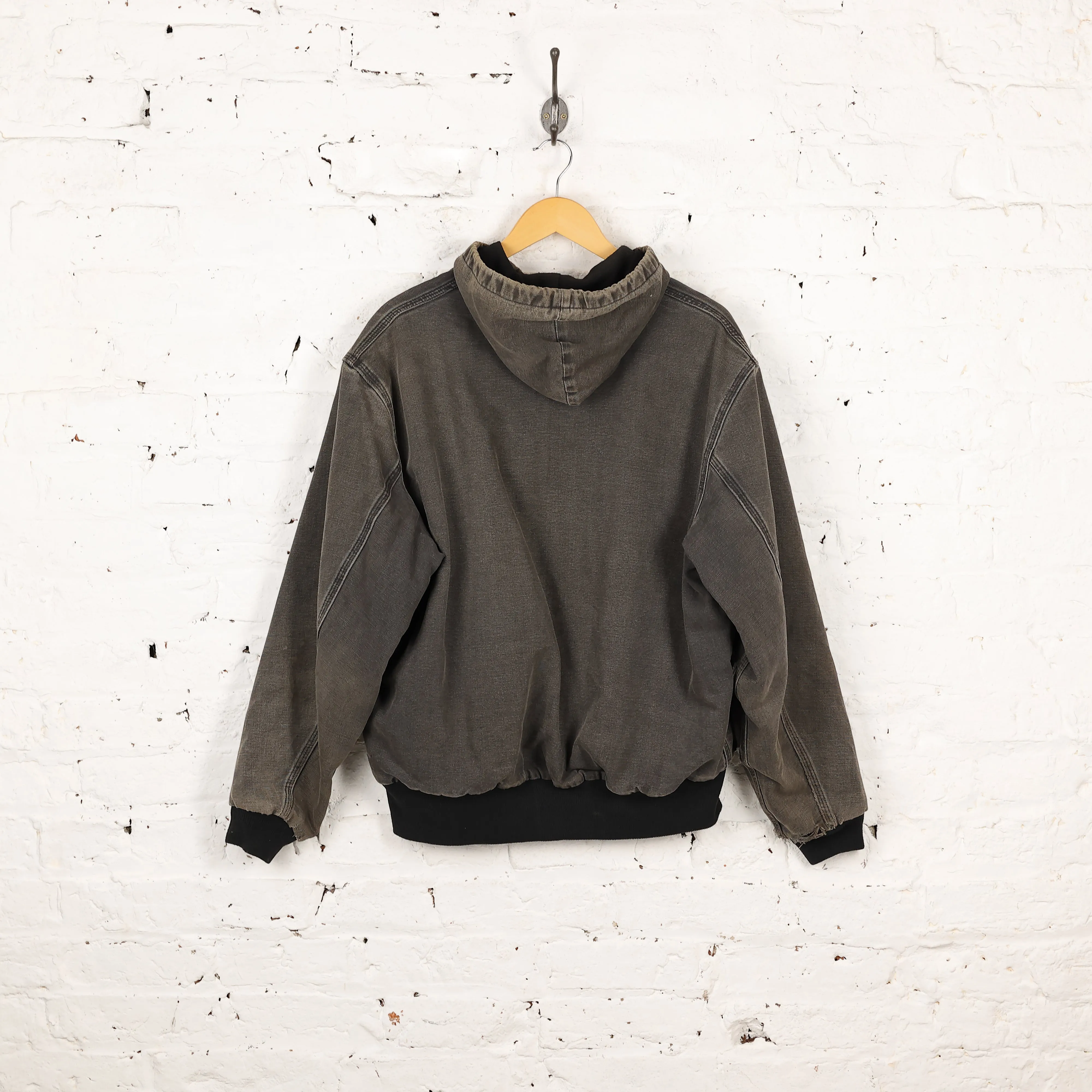 Carhartt Hooded Work Jacket - Black - XL