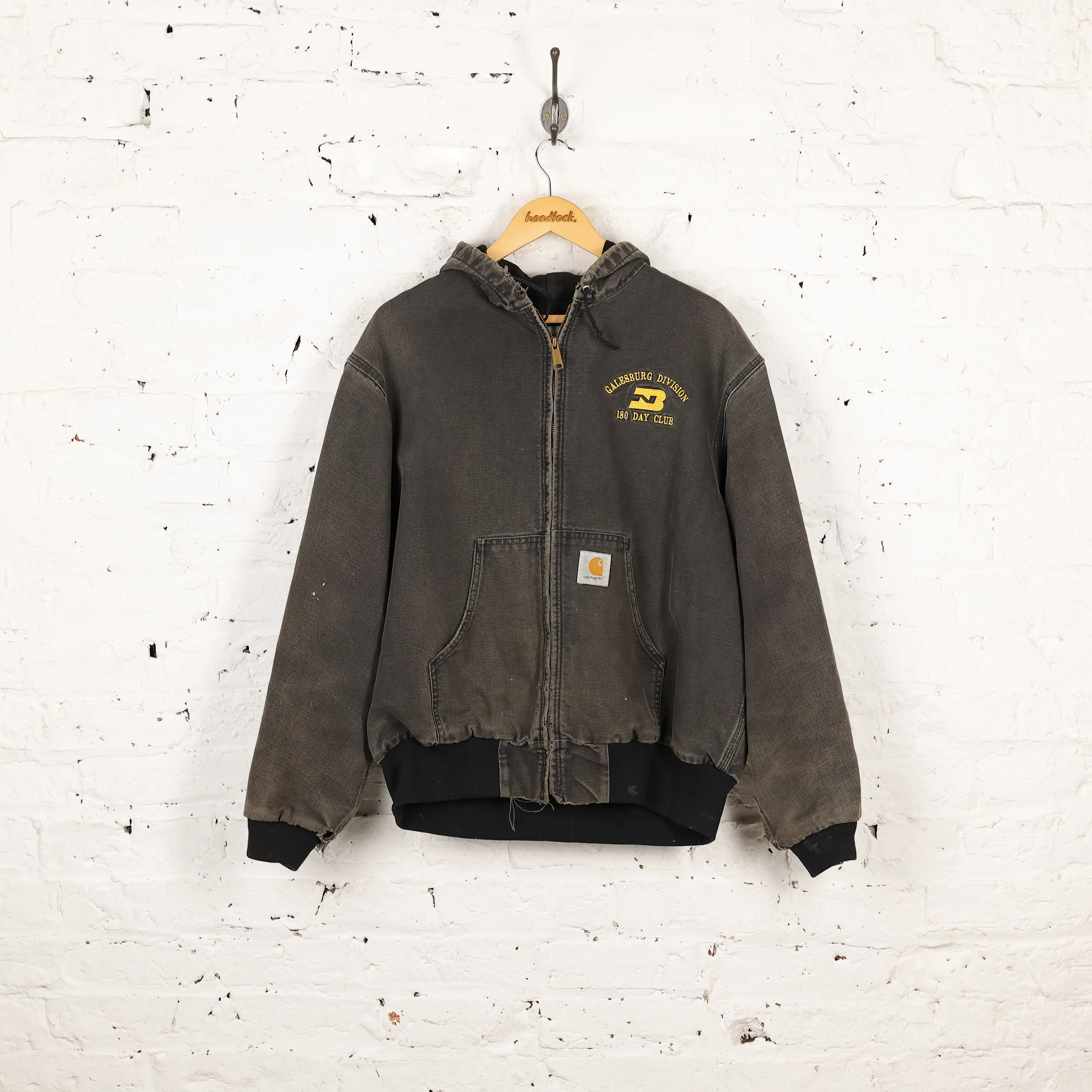 Carhartt Hooded Work Jacket - Black - XL