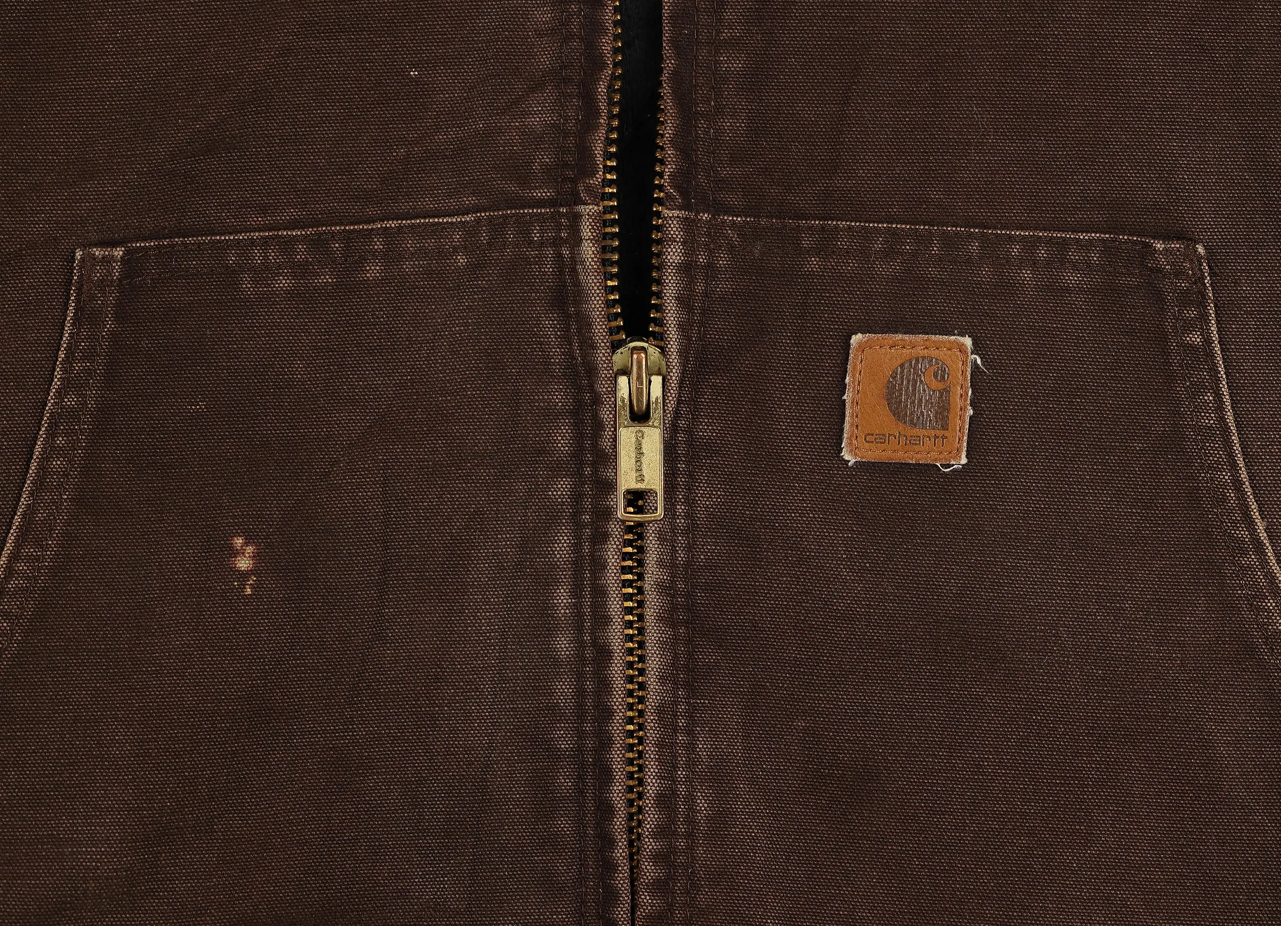 Carhartt Hooded Work Jacket - Brown - L