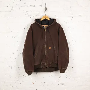 Carhartt Hooded Work Jacket - Brown - L