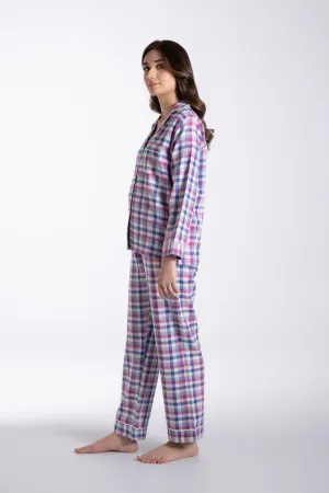 Checkered Loose Fit Pajamas