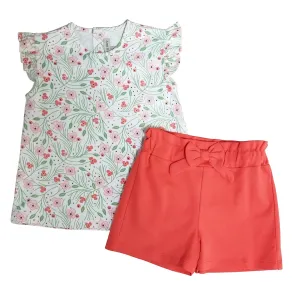 Cherry Blossoms Girl's Short Set