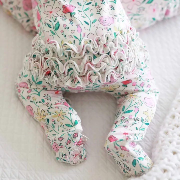 CL Ruffle Footie | Paris Petals