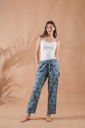 Cotton Pajama Pants Women - Marine Melodies