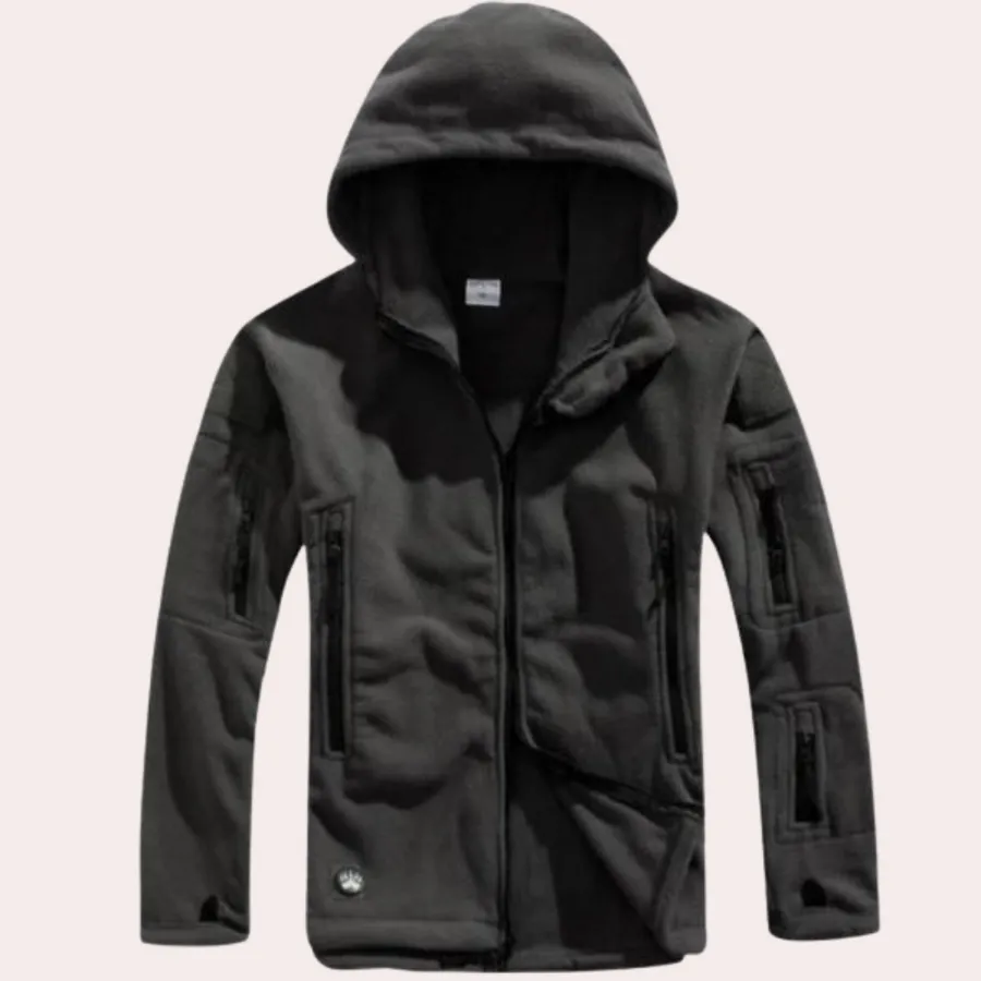 Cozy hooded fleece jacket