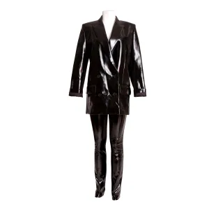 Crepe Black Patent Set