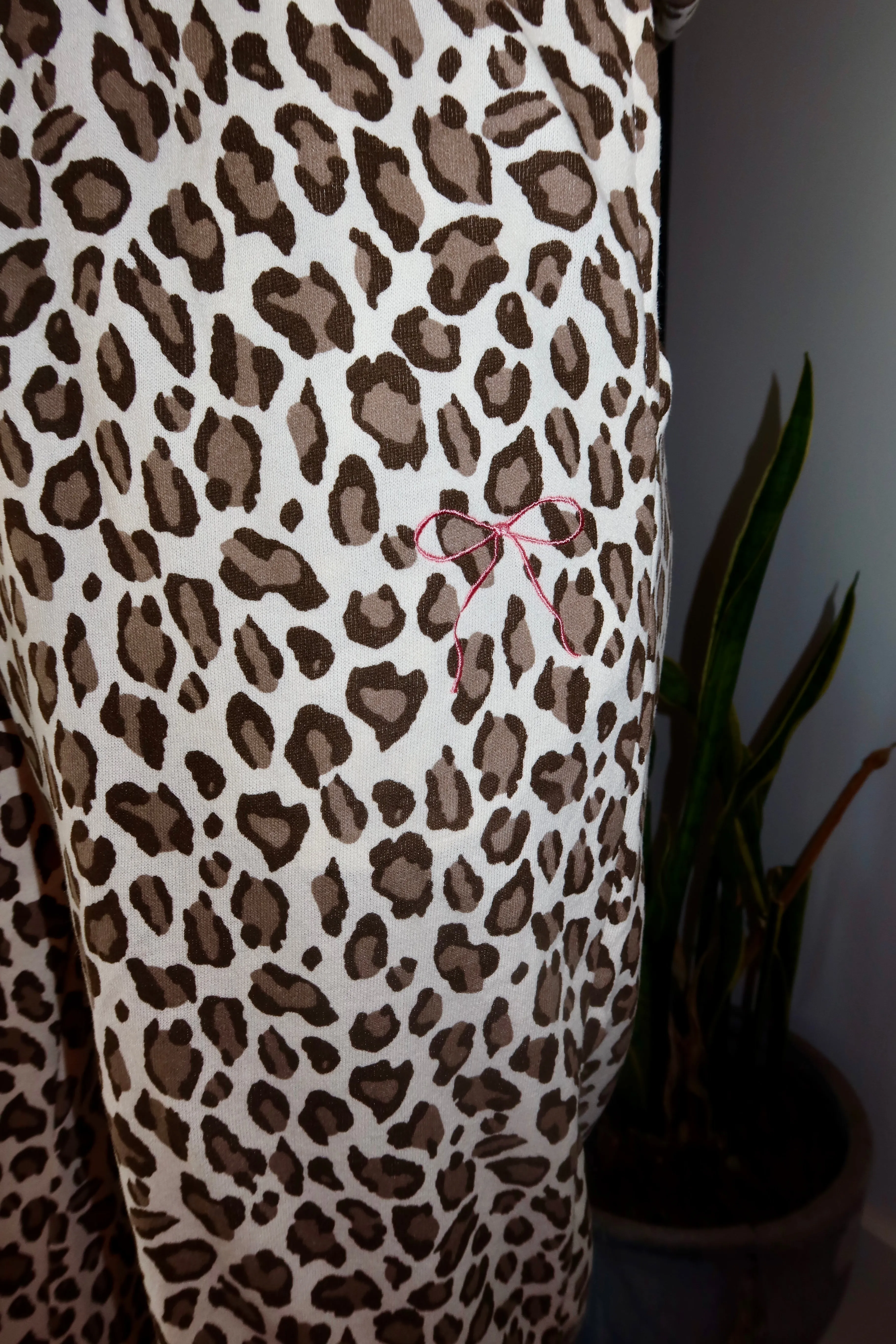 Crew Neck Leopard Set