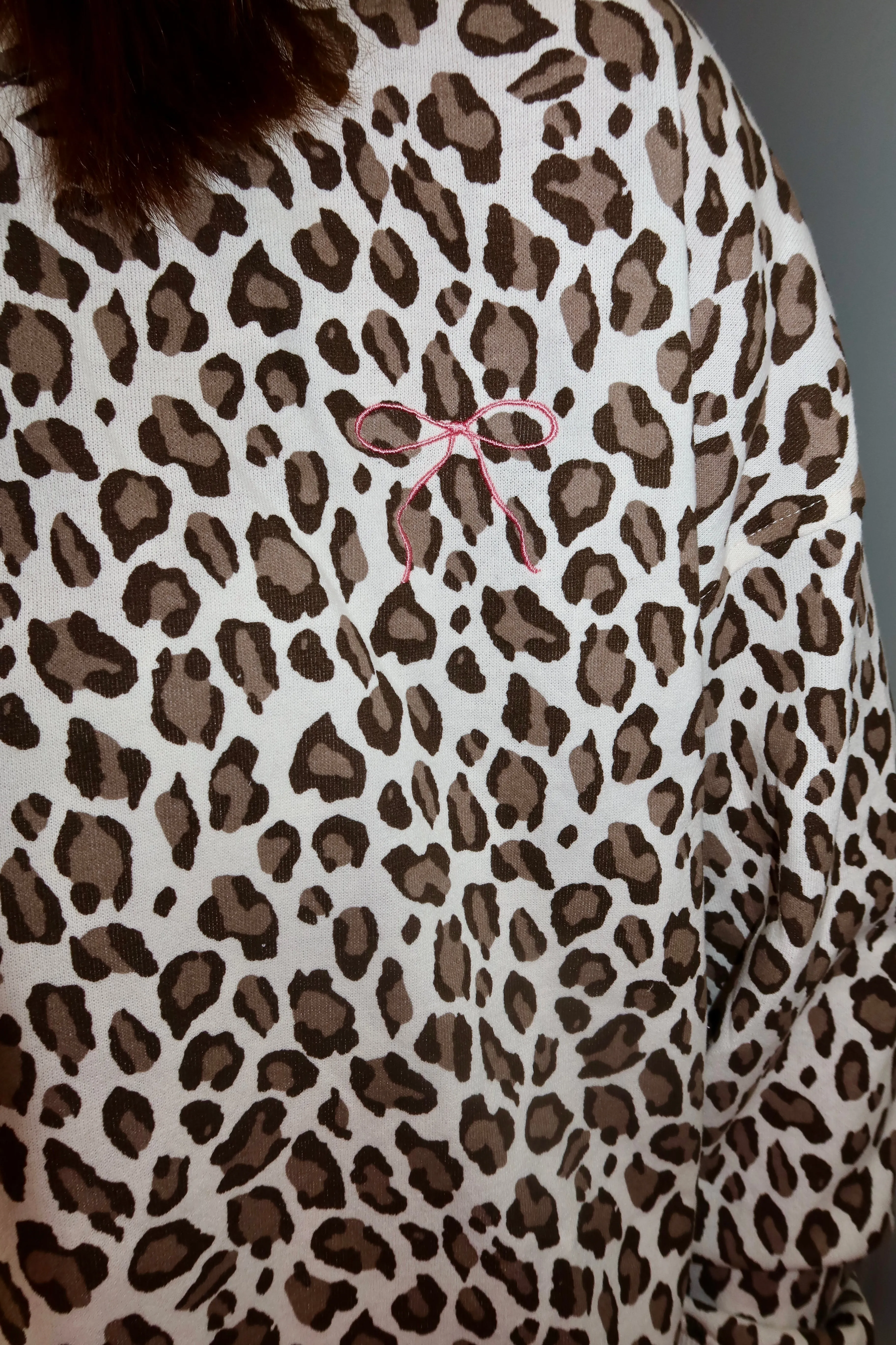 Crew Neck Leopard Set