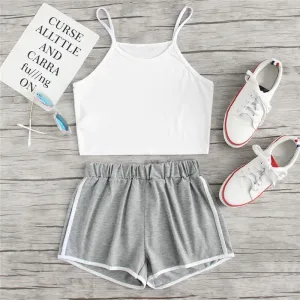 Crop Top & Shorts Set