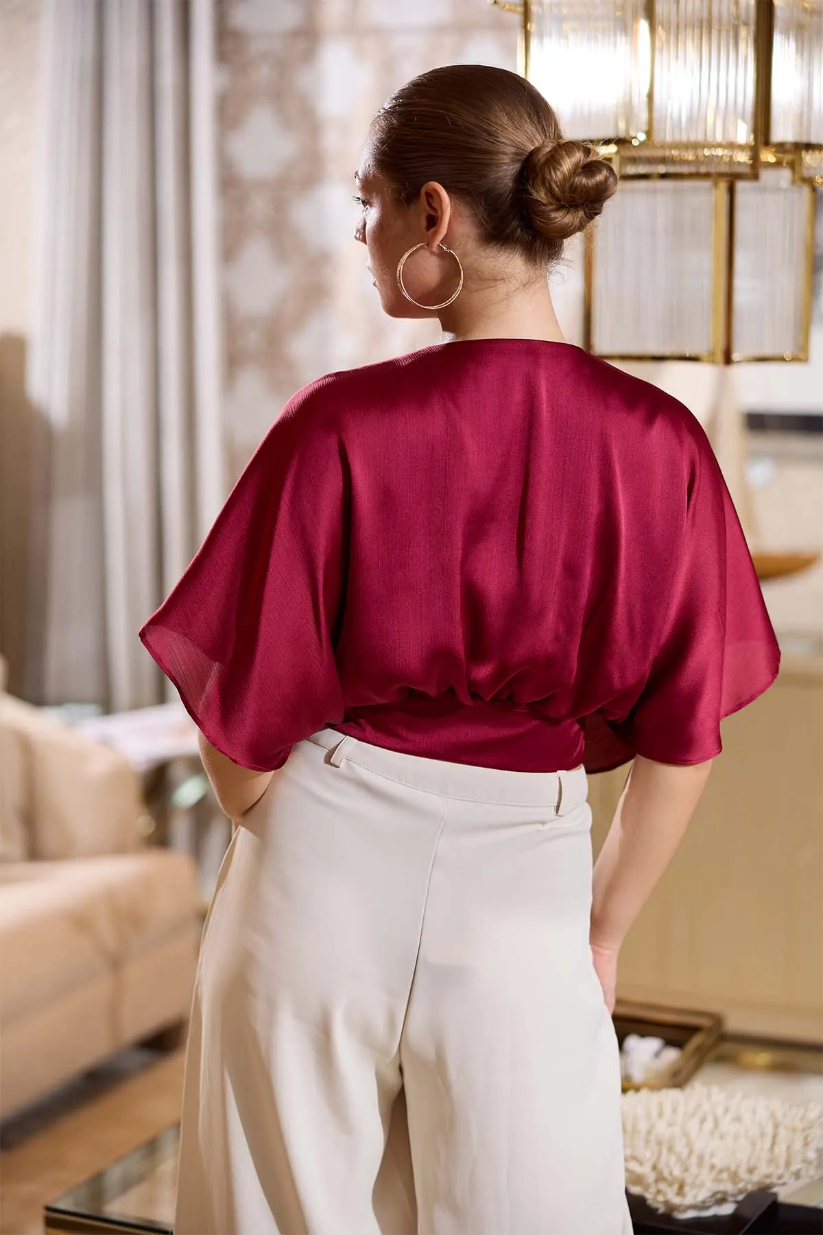 Crystal Bloom Sleeve Top