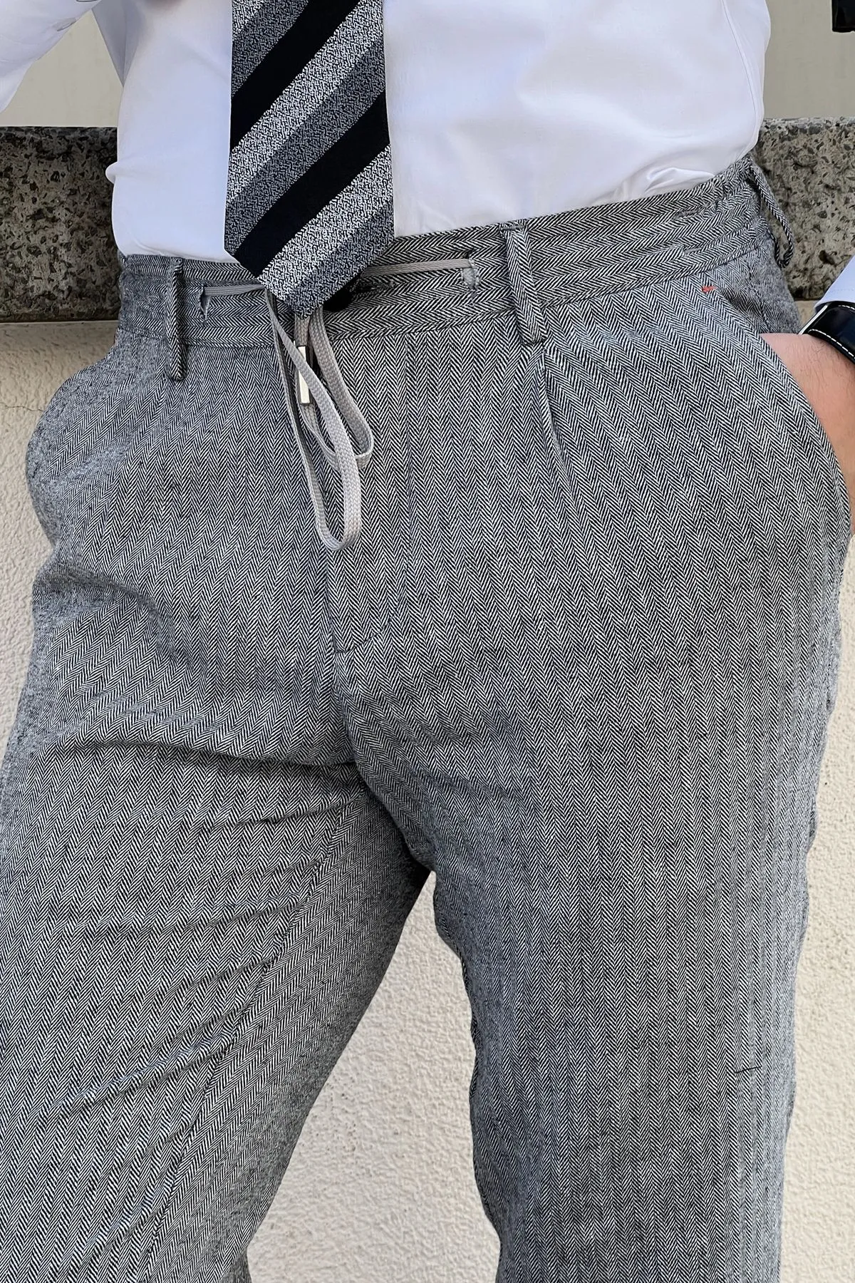 Daniel Gray Linen Pants - Slim Fit Excellence in Versatile Style